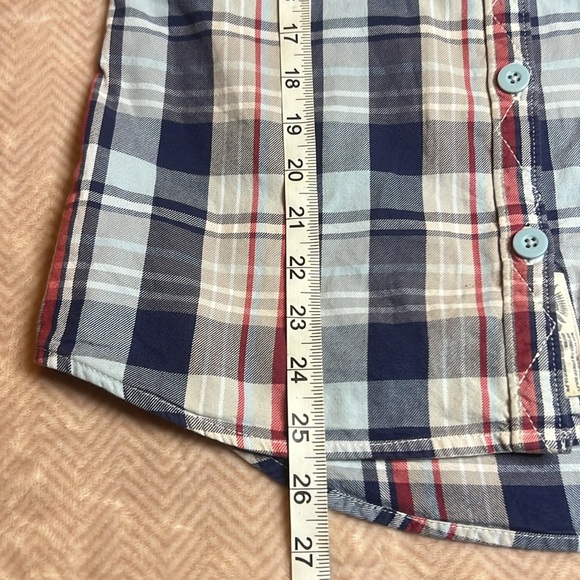 Women’s Superdry Plaid Button Down sz Large EUC - Picture 8 of 9